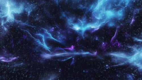 Animated Space Nebula Star Field Loop Background