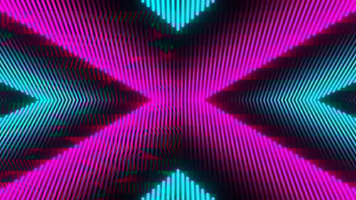 Pink And Cyan Neon Rays Moving Background Vj Loop In 4K