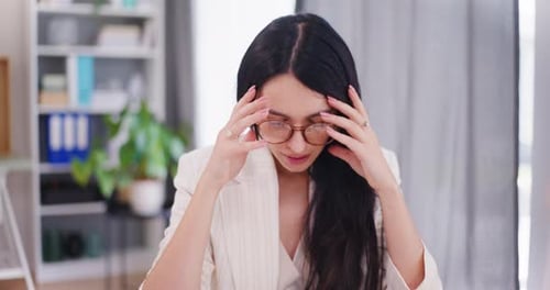 Office Worker Breaks Down Due to Company Losses