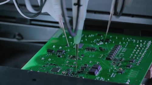 Electronic Components Printed Circuit Board Moves with SMD