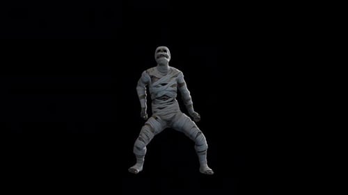 3D Animated Mummy Dancing for Halloween Festivities