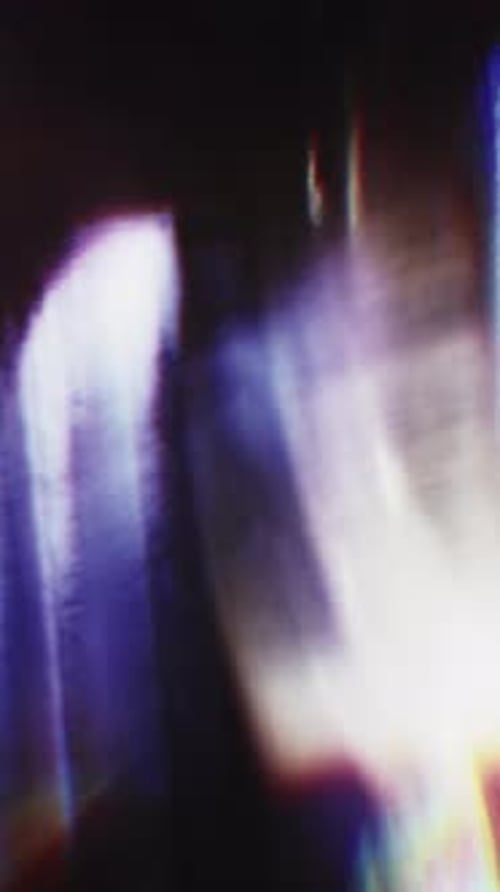 Colorful Abstract Light Leaks and Reflections Overlay