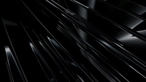 Dynamic Abstract Black Metal Bars Motion Background