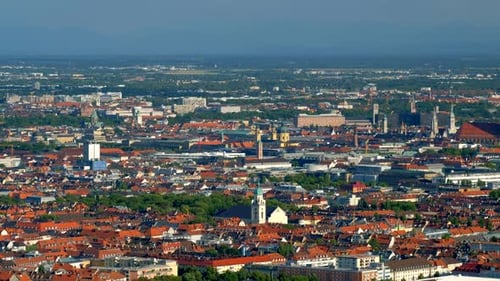 Aerial View of Munich Munich Bavaria Germany