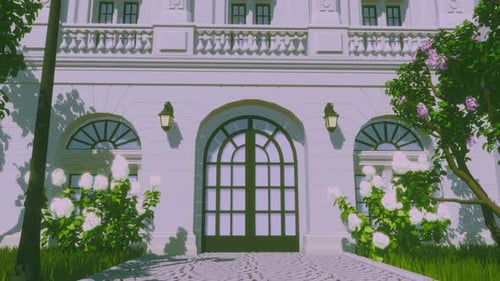 Background of a White Palace