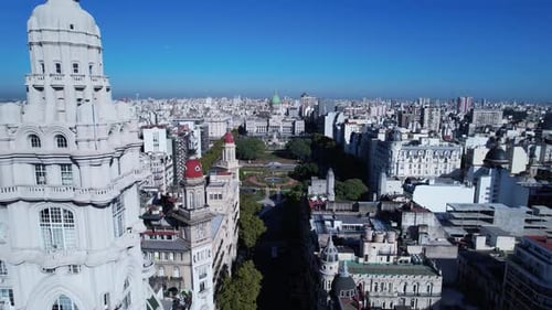 Buenos Aires Argentina. Downtown landscape of tourism landmark city.