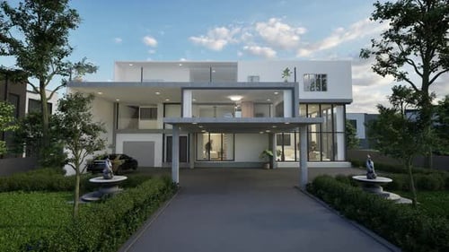 Modern Luxury House Architectural 3D Render