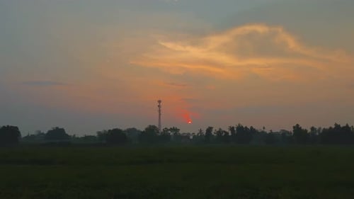 die Schönheit des Sonnenuntergangs
