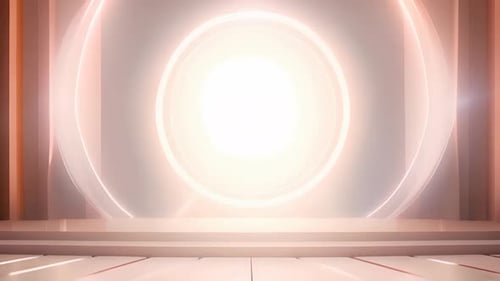 Modern Glowing Portal Stage Reveal Background Animation