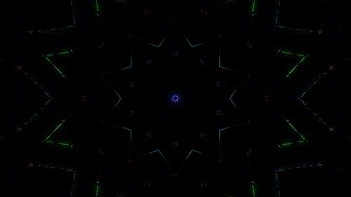 Abstract background moving stripes and flashing with shining light. Animation with circles