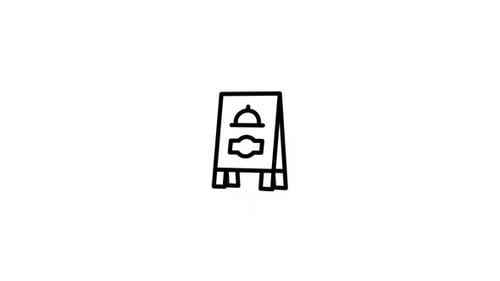 Sign Board Icon Animation