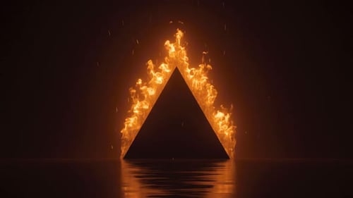 Fiery triangle portal burns bright for dramatic reveals