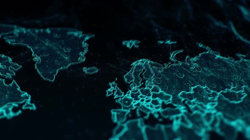 World Map on The Animated Background , Backgrounds Motion Graphics ft ...