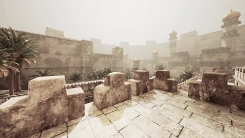 Discovering Ancient Architecture in an Eastern City Shrouded in Fog