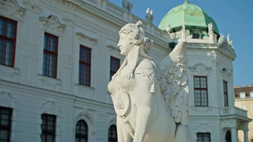 Statues Belvedere Palace Vienna Austria