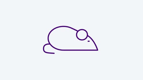 Minimalist Mouse Icon Line Drawing Animation