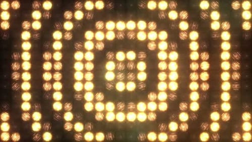 Kreisförmiges Blinken der Wand von Light Loop