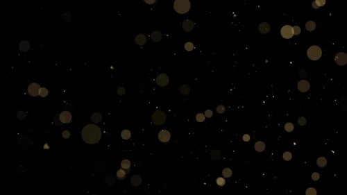 Goldene Partikel in voller HD