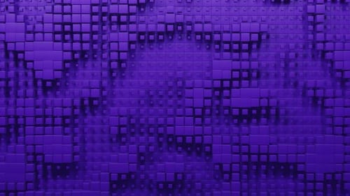 Purple Cubes Looped Background