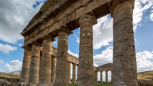 Ruinas de Segesta en Sicilia, Italia