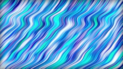 Abstract Blue Liquid Wavy Stripes Flowing Background