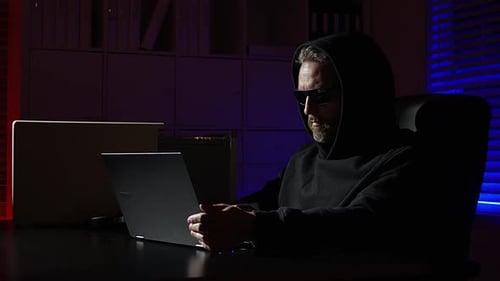 Digital Stolen Hacker Office Hack Hacker Laptop Theft Hacker Hoodie Crime Hacker