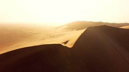 Above the Namibian desert