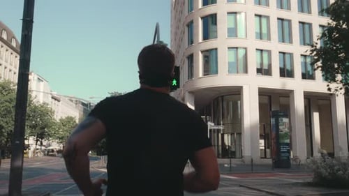Runner in a City