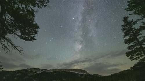 Night Sky Time Lapse With Stars