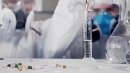 Scientists Test New Medicine in Laboratory