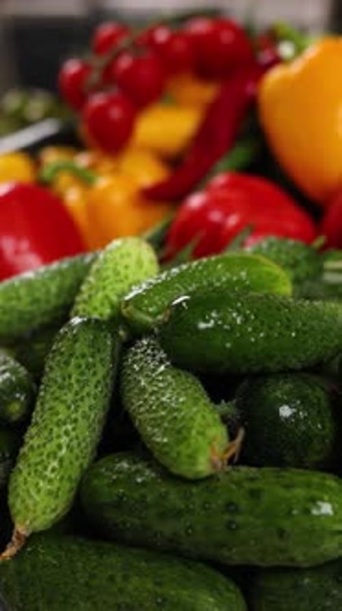 Beautiful vegetables in the kitchen. Close up