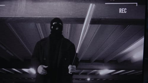 Bank Robber on Security Cam