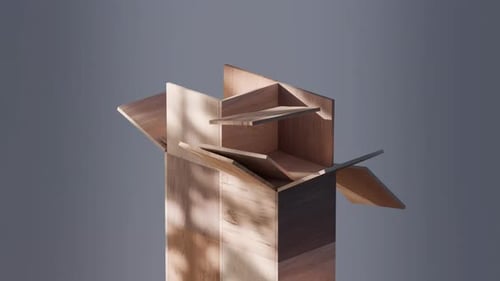 3D Textured Cube Tower Loop