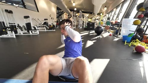 Man does sit up