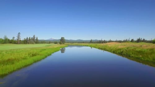 Aerial View Water and Above Active