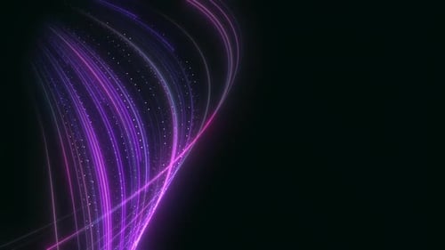 Stream Of Glowing Speed Lines V2