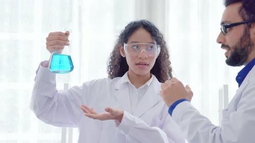 Ptg 0085Scientist Micro Pipette for Analysis in a Medical Research Laboratory Advanced Medical and B