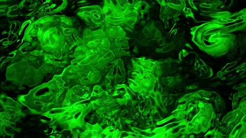 Gradient Shape Moving On a Green liquid Animation Background