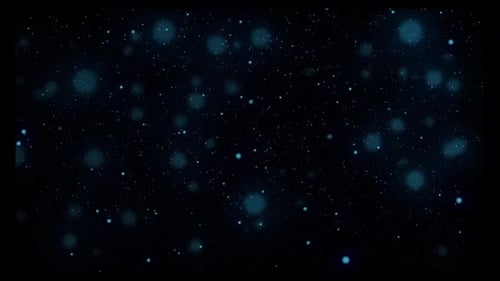 Dynamic Dust Particles Randomly Float In Space With Fast And Slow Motion.