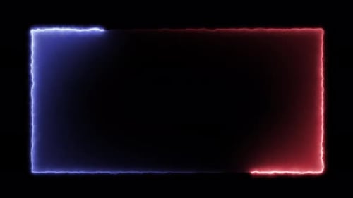 Futuristisches Plasmarechteck mit Lichtverkrümmungseffekt