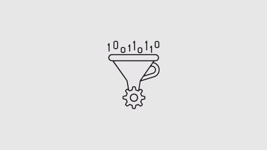 Animated Data Processing Funnel Icon, Elements Motion Graphics ft. data ...