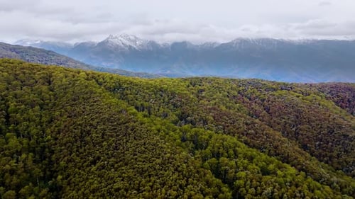 Panoramic View Of Mountains And Deep Valleys Hd