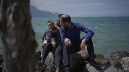 Family Bonding at the Lake A Serene Day Filled with Joy By the Tranquil Waters Edge