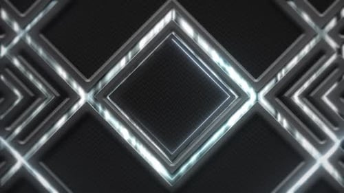 Abstract Geometric Glowing Diamond Pattern Background