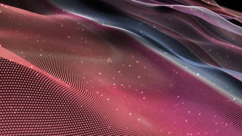 Abstract dots wave loop