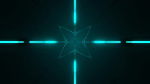 Pink And Turquoise Infinite Flow Of Neon Light Energy Background Vj Loop In 4K
