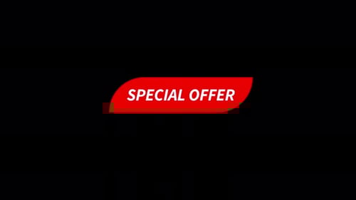 Modern Red Special Offer Animated Title