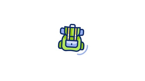 Touristbackpack Animated Icon