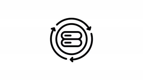automation line icon animation