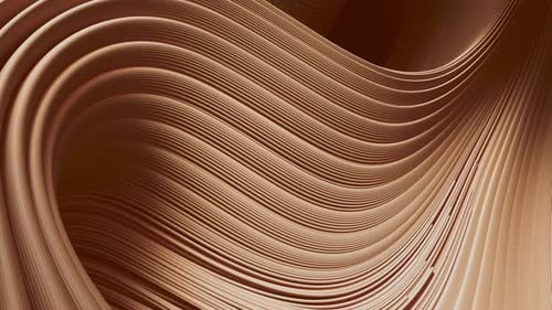 Animation 3D de lignes lisses formant un motif complexe qui remplit le cadre.